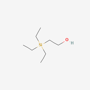 molecular formula C8H20OSi B3050846 乙醇，2-(三乙基甲硅烷基)- CAS No. 2916-67-8