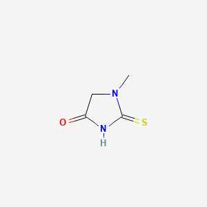 molecular formula C4H6N2OS B3050851 1-Methyl-2-sulfanylideneimidazolidin-4-one CAS No. 29181-65-5