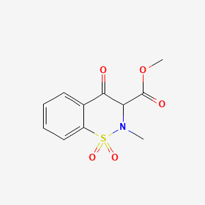 B3050856 Methyl 3,4-dihydro-2-methyl-4-oxo-2H-1,2-benzothiazine-3-carboxylate 1,1-dioxide CAS No. 29209-30-1