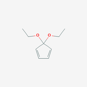 molecular formula C9H14O2 B3050868 1,3-Cyclopentadiene, 5,5-diethoxy- CAS No. 2931-32-0
