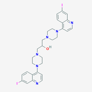 1,3-Bis[4-(7-iodoquinolin-4-yl)piperazin-1-yl]propan-2-ol