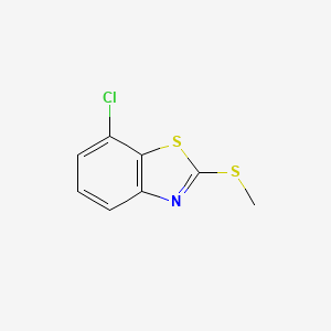 molecular formula C8H6ClNS2 B3050880 7-Chloro-2-(methylthio)benzo[d]thiazole CAS No. 2942-18-9