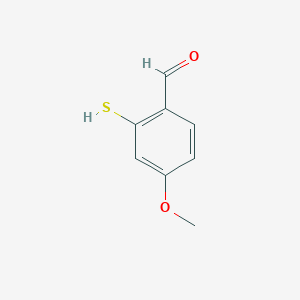 molecular formula C8H8O2S B3050888 2-Mercapto-4-methoxybenzaldehyde CAS No. 294674-98-9