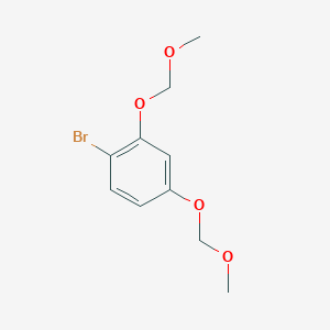 molecular formula C10H13BrO4 B3050897 1-Bromo-2,4-bis(methoxymethoxy)benzene CAS No. 295788-93-1