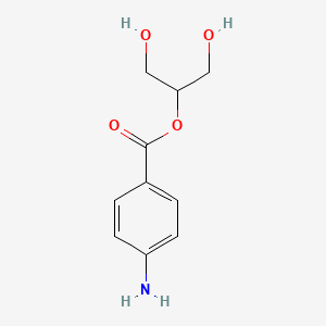 molecular formula C10H13NO4 B3050899 1,3-Dihydroxypropan-2-yl 4-aminobenzoate CAS No. 29593-08-6