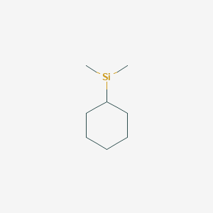 molecular formula C8H17Si B3050908 环己基二甲基硅烷 CAS No. 29681-56-9