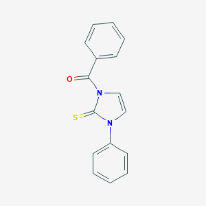 molecular formula C16H12N2OS B305092 1-Benzoyl-3-phenyl-4-imidazoline-2-thione 