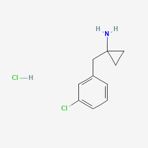 molecular formula C10H13Cl2N B3050930 1-[(3-氯苯基)甲基]环丙-1-胺盐酸盐 CAS No. 29812-97-3