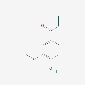 molecular formula C10H10O3 B3050933 1-(4-Hydroxy-3-methoxyphenyl)prop-2-en-1-one CAS No. 2983-65-5