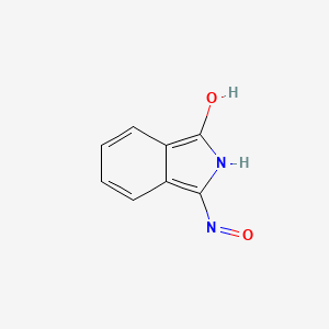 molecular formula C8H6N2O2 B3050934 3-(Hydroxyamino)-1H-isoindol-1-one CAS No. 29833-90-7