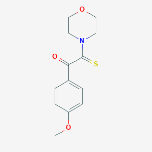 molecular formula C13H15NO3S B305094 1-(4-Methoxyphenyl)-2-thioxo-2-morpholinoethanone 
