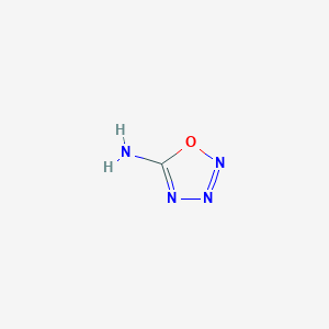 molecular formula CH2N4O B3050943 1,2,3,4-Oxatriazol-5-amine CAS No. 29909-71-5