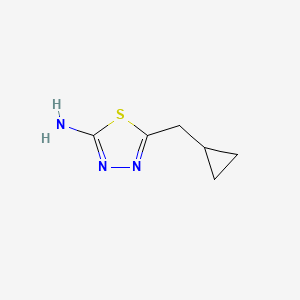 molecular formula C6H9N3S B3050950 5-环丙基甲基-[1,3,4]噻二唑-2-胺 CAS No. 299937-30-7