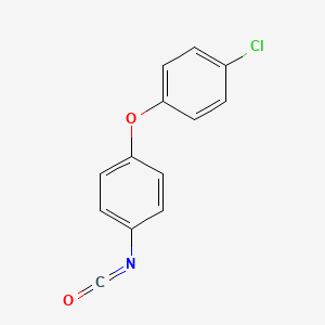 molecular formula C13H8ClNO2 B3050966 p-(p-Chlorophenoxy)phenylisocyanate CAS No. 30087-46-8