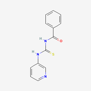 molecular formula C13H11N3OS B3050977 1-Benzoyl-3-pyridin-3-yl-thiourea CAS No. 30162-36-8