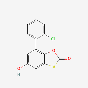 molecular formula C13H7ClO3S B3050981 7-(2-Chloro-phenyl)-5-hydroxy-benzo[1,3]oxathiol-2-one CAS No. 301681-73-2