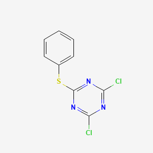 molecular formula C9H5Cl2N3S B3050984 2,4-Dichloro-6-phenylsulfanyl-1,3,5-triazine CAS No. 3019-16-7