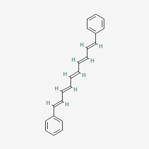 molecular formula C22H20 B3050993 Benzene, 1,1'-(1,3,5,7,9-decapentaene-1,10-diyl)bis- CAS No. 3029-41-2