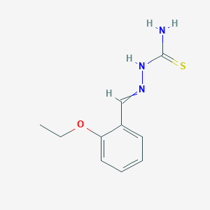 molecular formula C10H13N3OS B3050995 [(2-Ethoxyphenyl)methylideneamino]thiourea CAS No. 303088-12-2