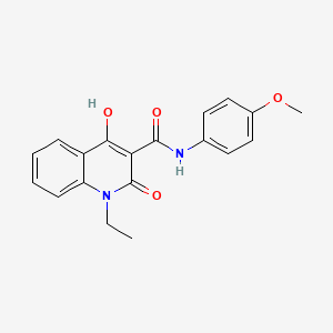 1-ethyl-4-hydroxy-N-(4-methoxyphenyl)-2-oxo-1,2-dihydroquinoline-3-carboxamide