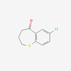 molecular formula C10H9ClOS B3051016 7-Chloro-2,3,4,5-tetrahydro-1-benzothiepin-5-one CAS No. 30484-10-7