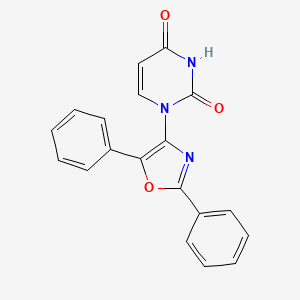 1-(2,5-diphenyloxazol-4-yl)pyrimidine-2,4(1H,3H)-dione