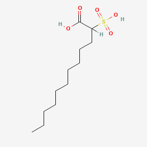 molecular formula C12H24O5S B3051028 2-磺基十二烷酸 CAS No. 3054-88-4