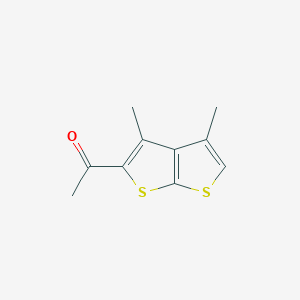molecular formula C10H10OS2 B3051045 1-(3,4-二甲基噻吩并[2,3-B]噻吩-2-基)乙酮 CAS No. 306935-22-8