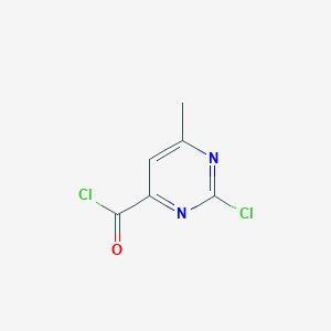 molecular formula C6H4Cl2N2O B3051049 2-Chloro-6-methyl-4-pyrimidinecarbonyl chloride CAS No. 306960-81-6