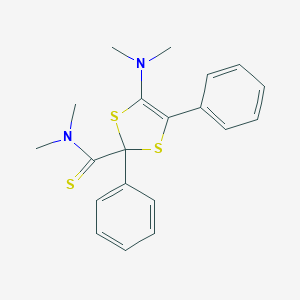 molecular formula C20H22N2S3 B305105 4-(dimethylamino)-N,N-dimethyl-2,5-diphenyl-1,3-dithiole-2-carbothioamide 