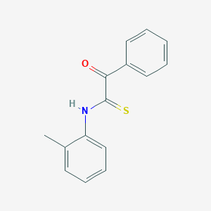 molecular formula C15H13NOS B305106 N-(2-methylphenyl)-2-oxo-2-phenylethanethioamide 