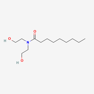 molecular formula C13H27NO3 B3051063 Nonanamide, N,N-bis(2-hydroxyethyl)- CAS No. 3077-37-0