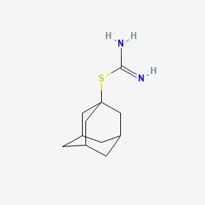 molecular formula C11H18N2S B3051066 1-Adamantyl imidothiocarbamate CAS No. 30771-94-9