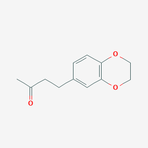 molecular formula C12H14O3 B3051076 4-(2,3-Dihydro-1,4-benzodioxin-6-yl)butan-2-one CAS No. 30830-56-9