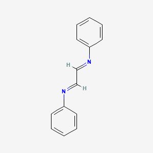 molecular formula C14H12N2 B3051077 Benzenamine, N,N'-1,2-ethanediylidenebis- CAS No. 30834-75-4