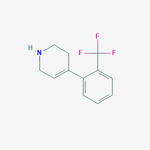 molecular formula C12H12F3N B3051082 4-[2-(Trifluoromethyl)phenyl]-1,2,3,6-tetrahydropyridine CAS No. 308823-89-4