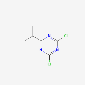 molecular formula C6H7Cl2N3 B3051086 2,4-Dichloro-6-isopropyl-1,3,5-triazine CAS No. 30894-74-7
