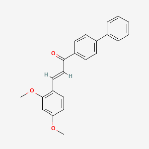 (2E)-1-{[1,1'-biphenyl]-4-yl}-3-(2,4-dimethoxyphenyl)prop-2-en-1-one