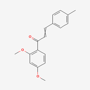 molecular formula C18H18O3 B3051091 (2E)-1-(2,4-dimethoxyphenyl)-3-(4-methylphenyl)prop-2-en-1-one CAS No. 30929-45-4