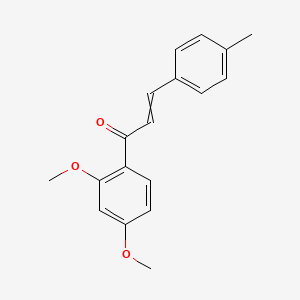 molecular formula C18H18O3 B3051091 (2E)-1-(2,4-二甲氧基苯基)-3-(4-甲基苯基)丙-2-烯-1-酮 CAS No. 30929-45-4