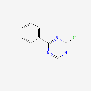 molecular formula C10H8ClN3 B3051093 2-Chloro-4-methyl-6-phenyl-1,3,5-triazine CAS No. 30937-70-3