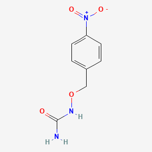 molecular formula C8H9N3O4 B3051116 1-[(4-硝基苄基)氧基]脲 CAS No. 31150-87-5