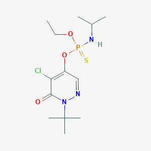 O-(1-tert-butyl-5-chloro-6-oxo-1,6-dihydro-4-pyridazinyl) O-ethyl isopropylamidothiophosphate