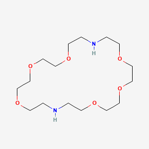 molecular formula C16H34N2O6 B3051130 1,4,7,13,16,19-Hexaoxa-10,22-diazacyclotetracosane CAS No. 31255-17-1