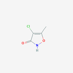 molecular formula C4H4ClNO2 B3051163 4-Chloro-5-methyl-1,2-oxazol-3(2H)-one CAS No. 31554-94-6