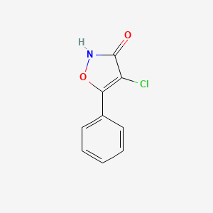 molecular formula C9H6ClNO2 B3051165 4-Chloro-5-phenylisoxazol-3-ol CAS No. 31561-97-4