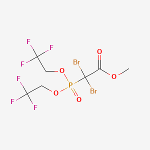 Methyl 2-[bis(2,2,2-trifluoroethoxy)phosphoryl]-2,2-dibromo-acetate