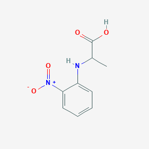 molecular formula C9H10N2O4 B3051199 2-[(2-硝基苯基)氨基]丙酸 CAS No. 31981-53-0