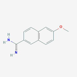 molecular formula C12H12N2O B3051206 6-Methoxy-naphthalene-2-carboxamidine CAS No. 32048-10-5