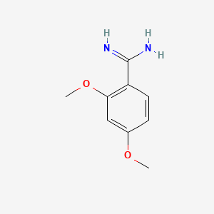 molecular formula C9H12N2O2 B3051207 2,4-二甲氧基苯甲 amidine CAS No. 32048-19-4